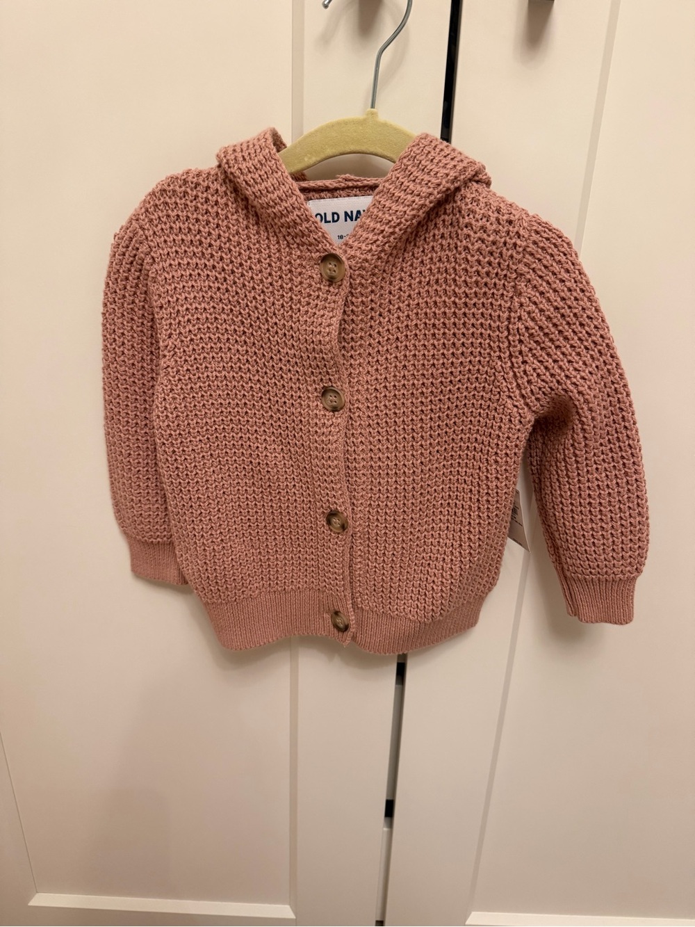 Old Navy Hooded Knit Cardigan - Dusty Pink